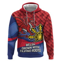 Personalized Welsh Grown With Filipino Roots Zip Hoodie