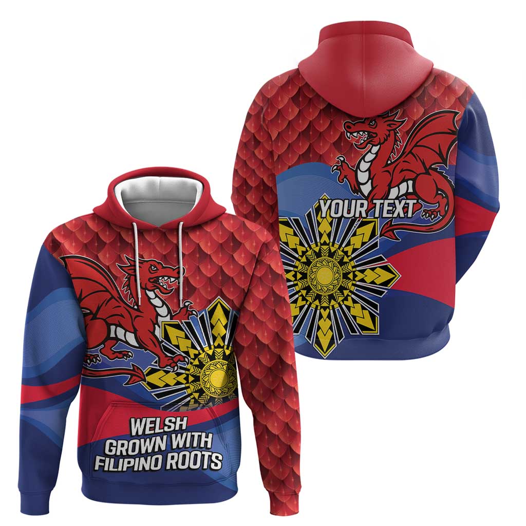 Personalized Welsh Grown With Filipino Roots Zip Hoodie