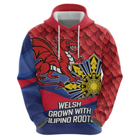 Personalized Welsh Grown With Filipino Roots Zip Hoodie