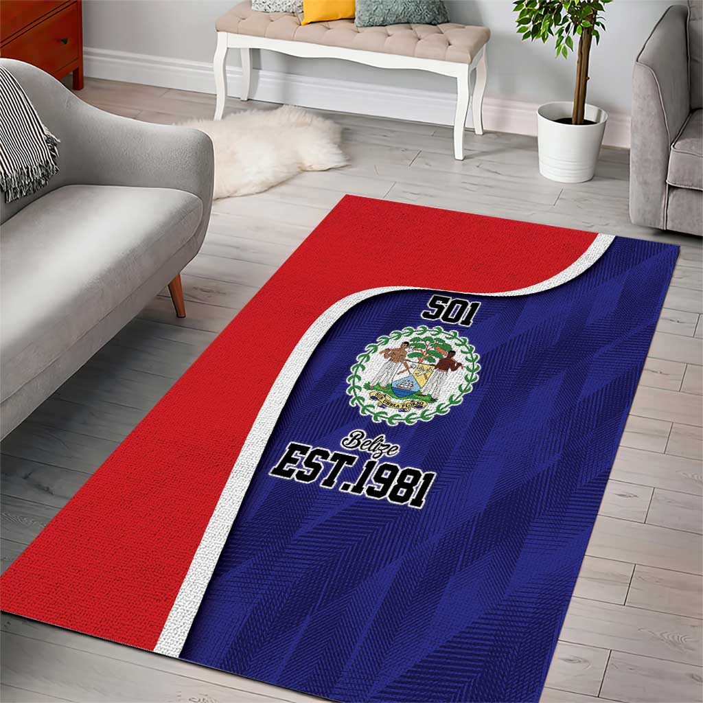 Belize Independence Day Area Rug Since 1981 September 21 - Wonder Print Shop