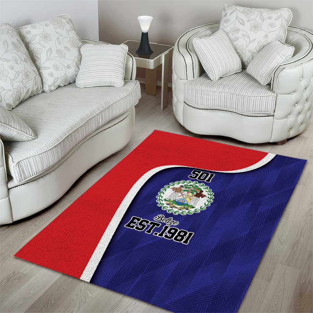 Belize Independence Day Area Rug Since 1981 September 21 - Wonder Print Shop