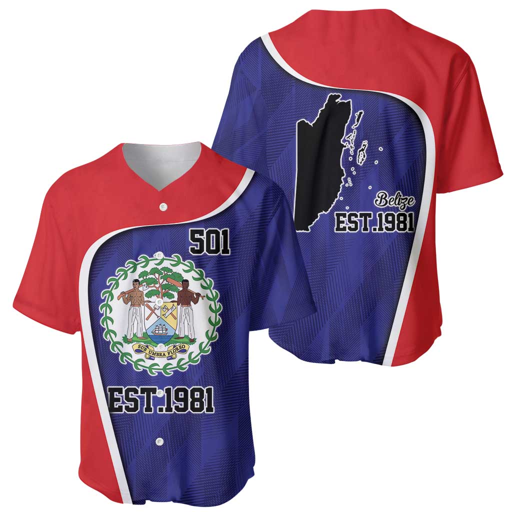 Belize Independence Day Baseball Jersey Since 1981 September 21 - Wonder Print Shop