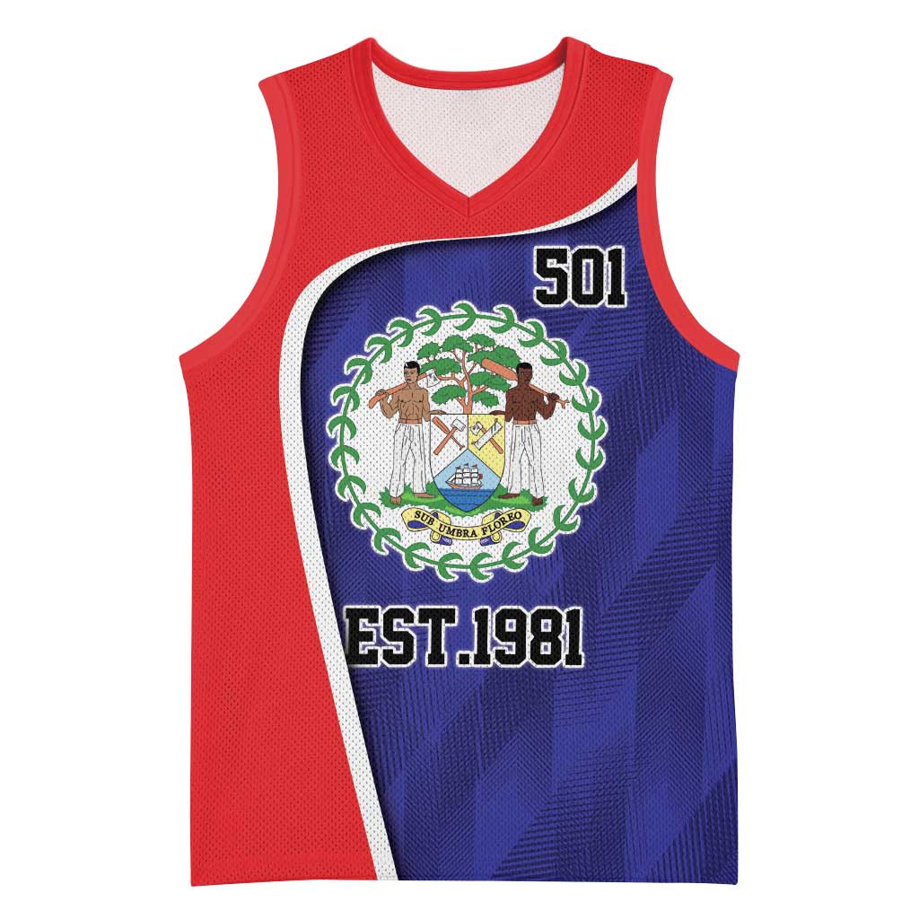 Belize Independence Day Basketball Jersey Since 1981 September 21 - Wonder Print Shop