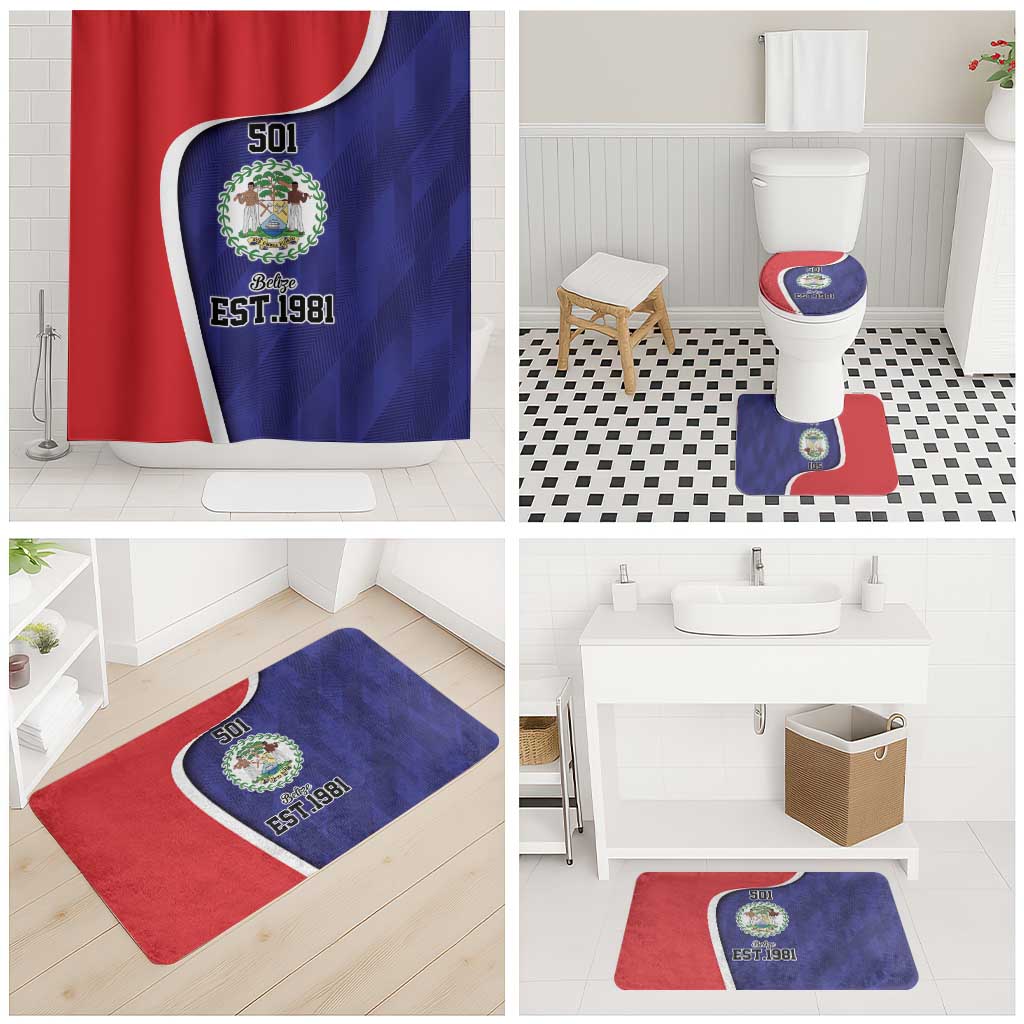 Belize Independence Day Bathroom Set Since 1981 September 21 - Wonder Print Shop