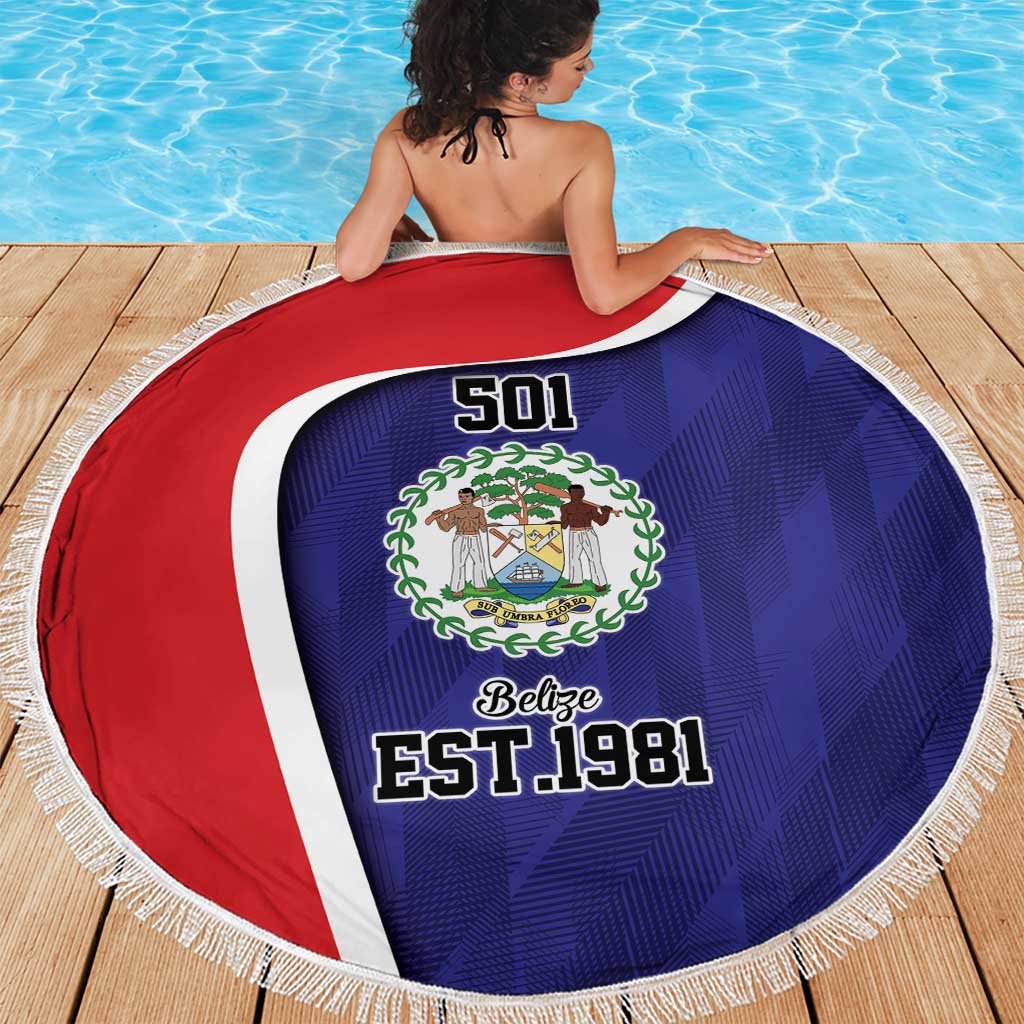Belize Independence Day Beach Blanket Since 1981 September 21 - Wonder Print Shop