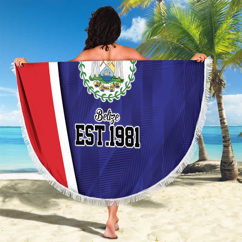 Belize Independence Day Beach Blanket Since 1981 September 21 - Wonder Print Shop