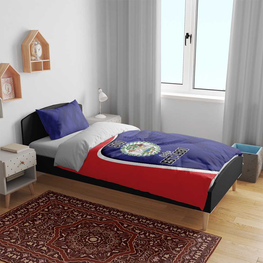 Belize Independence Day Bedding Set Since 1981 September 21 - Wonder Print Shop