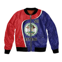 Belize Independence Day Bomber Jacket Since 1981 September 21 - Wonder Print Shop