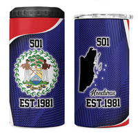 Belize Independence Day 4 in 1 Can Cooler Tumbler Since 1981 September 21 - Wonder Print Shop