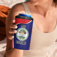 Belize Independence Day 4 in 1 Can Cooler Tumbler Since 1981 September 21 - Wonder Print Shop