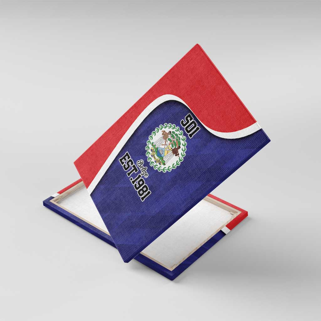Belize Independence Day Canvas Wall Art Since 1981 September 21 - Wonder Print Shop
