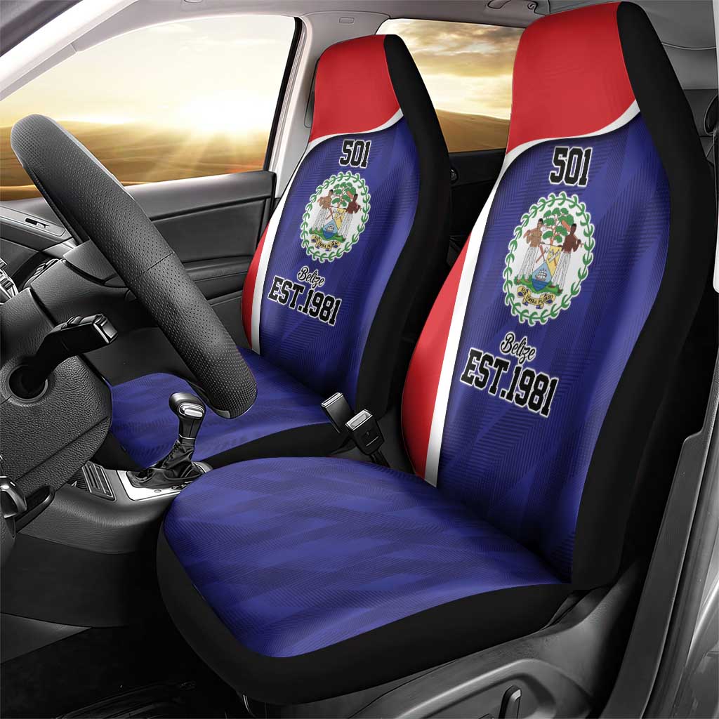 Belize Independence Day Car Seat Cover Since 1981 September 21 - Wonder Print Shop