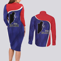 Belize Independence Day Couples Matching Long Sleeve Bodycon Dress and Long Sleeve Button Shirt Since 1981 September 21 - Wonder Print Shop