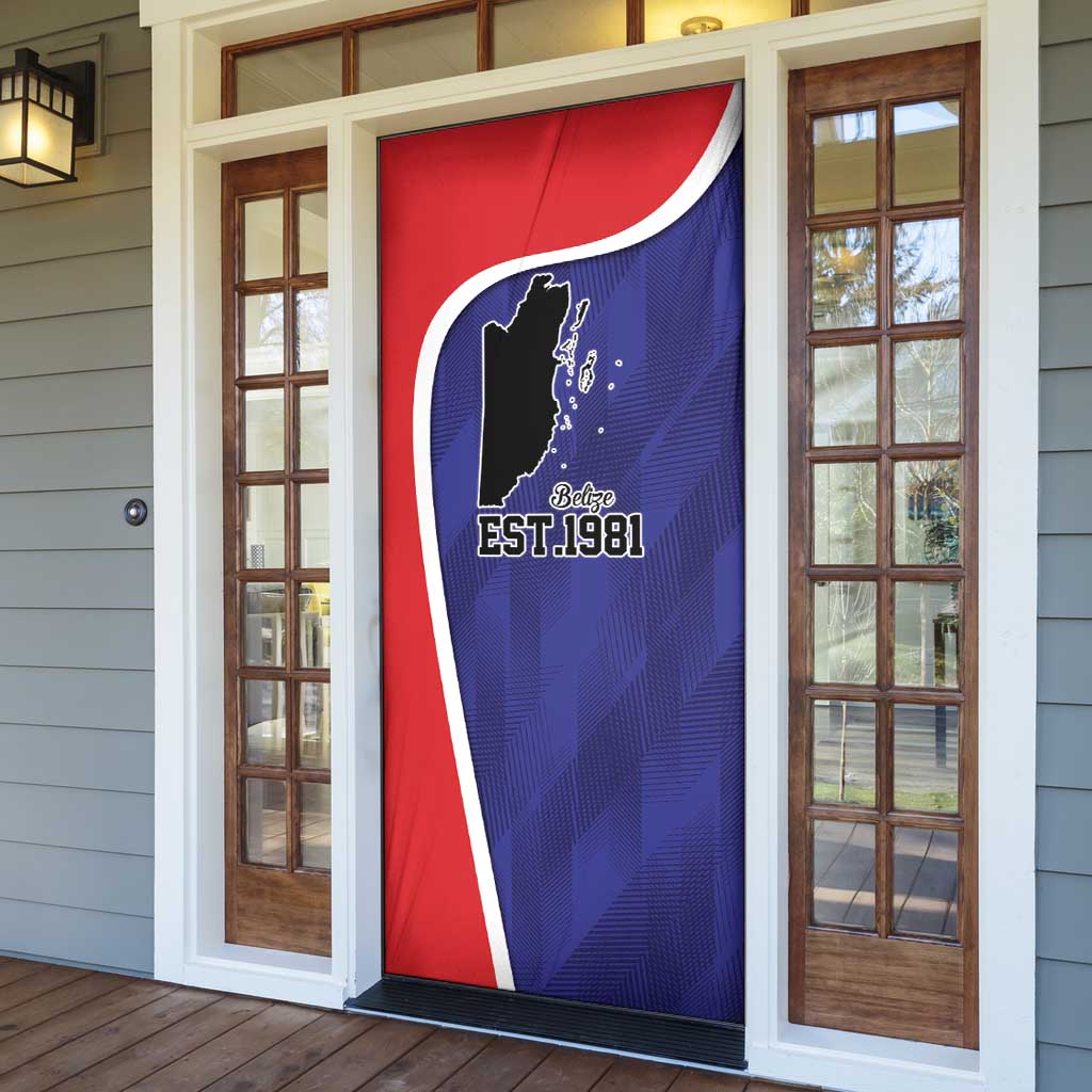 Belize Independence Day Door Cover Since 1981 September 21 - Wonder Print Shop