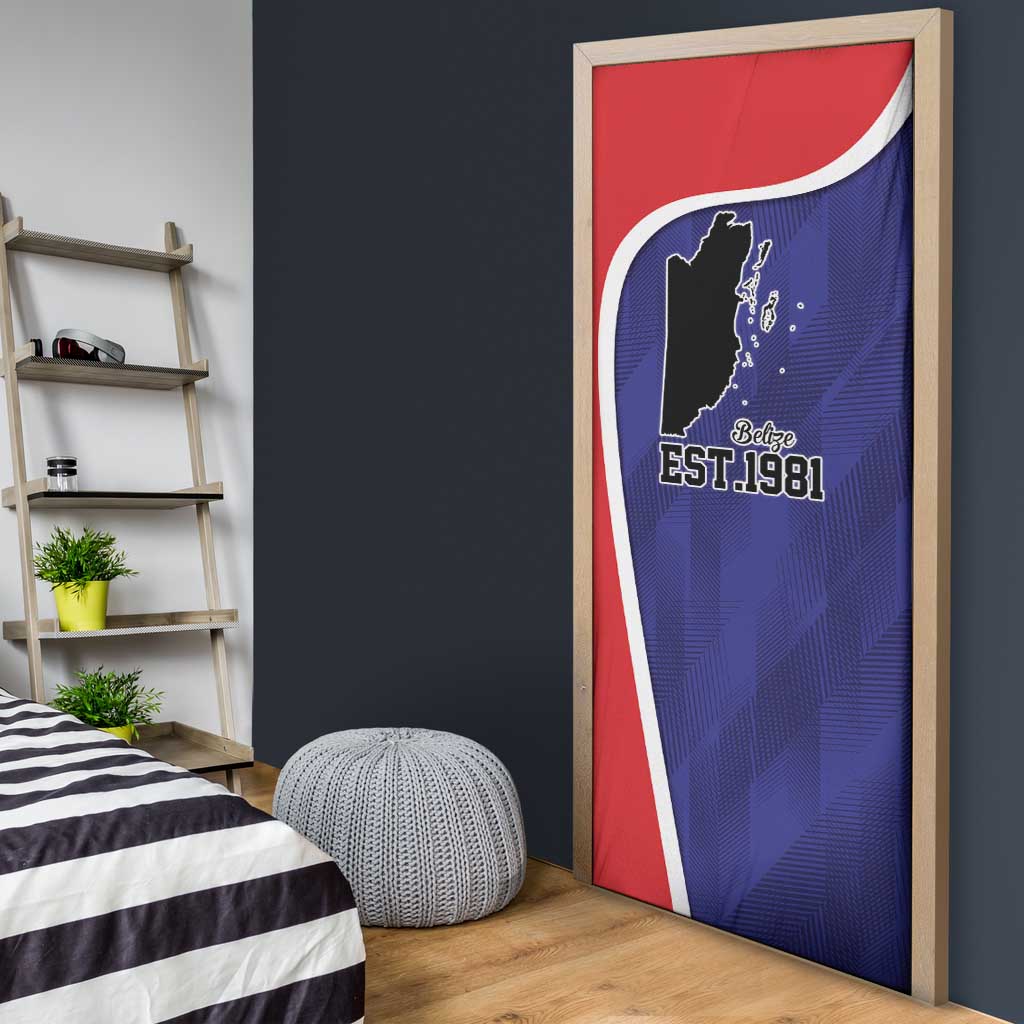 Belize Independence Day Door Cover Since 1981 September 21 - Wonder Print Shop