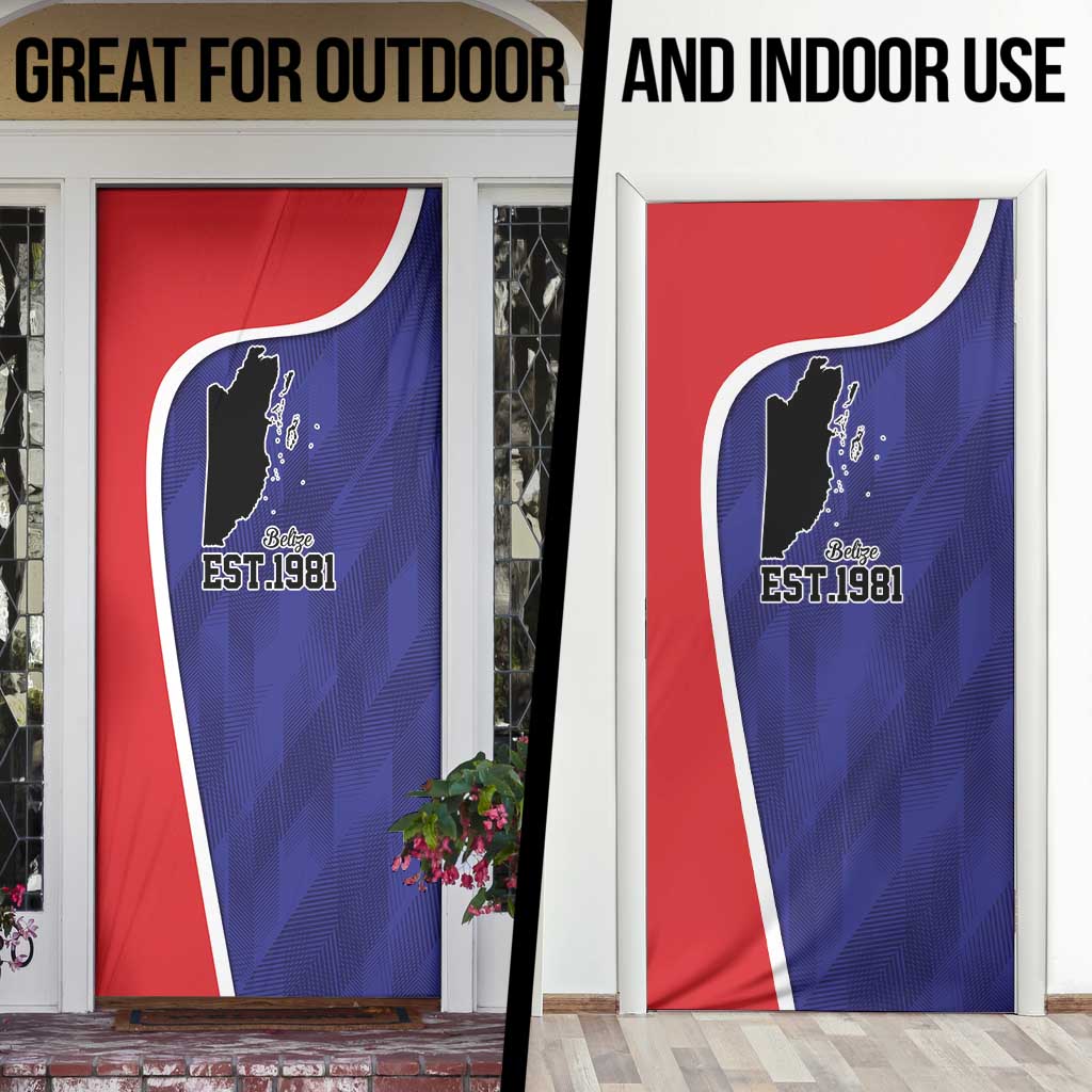 Belize Independence Day Door Cover Since 1981 September 21 - Wonder Print Shop