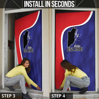 Belize Independence Day Door Cover Since 1981 September 21 - Wonder Print Shop