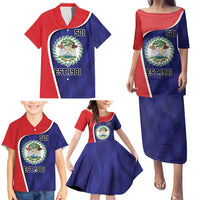 Belize Independence Day Family Matching Puletasi and Hawaiian Shirt Since 1981 September 21 - Wonder Print Shop