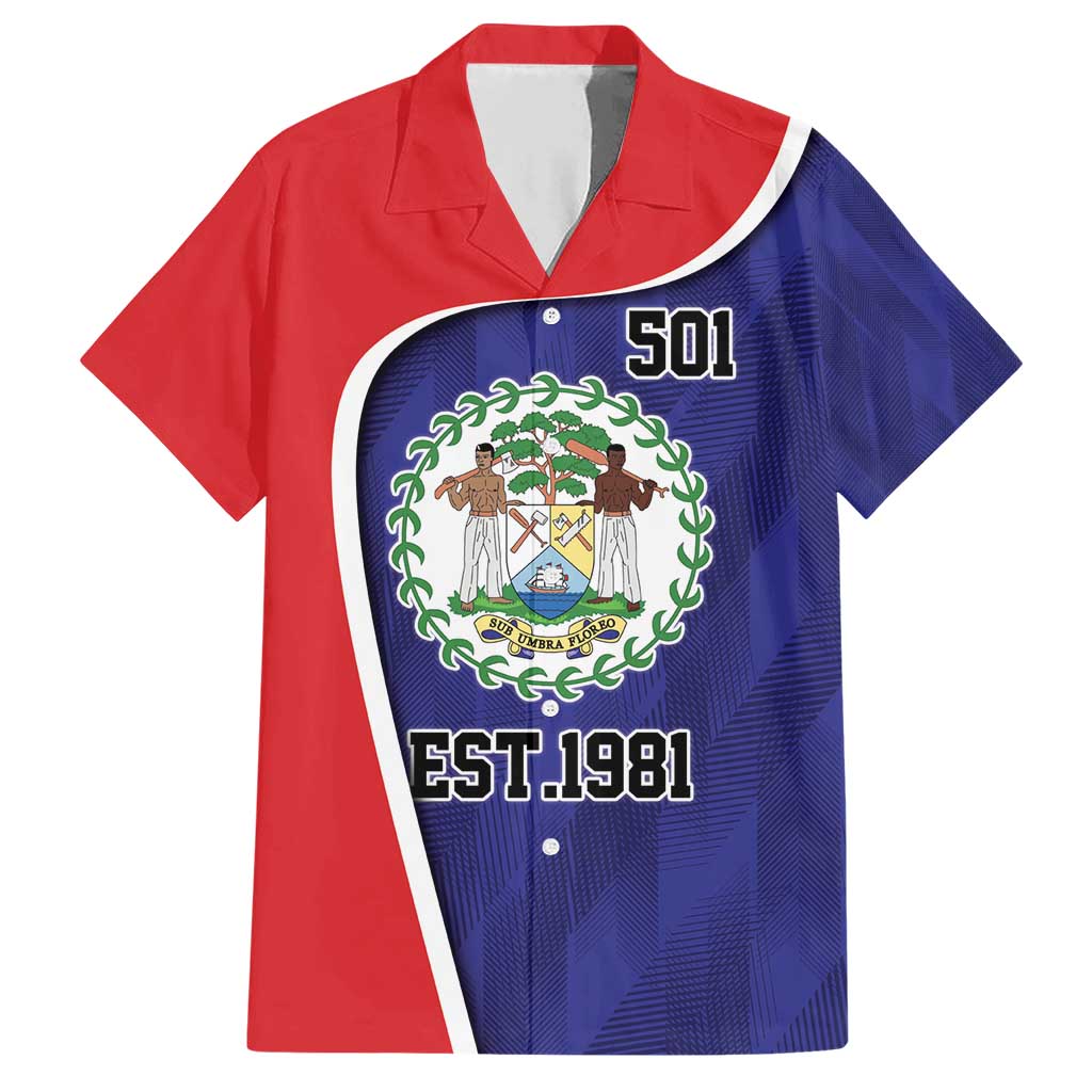 Belize Independence Day Family Matching Short Sleeve Bodycon Dress and Hawaiian Shirt Since 1981 September 21 - Wonder Print Shop