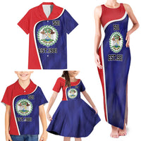 Belize Independence Day Family Matching Tank Maxi Dress and Hawaiian Shirt Since 1981 September 21 - Wonder Print Shop