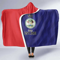 Belize Independence Day Hooded Blanket Since 1981 September 21 - Wonder Print Shop