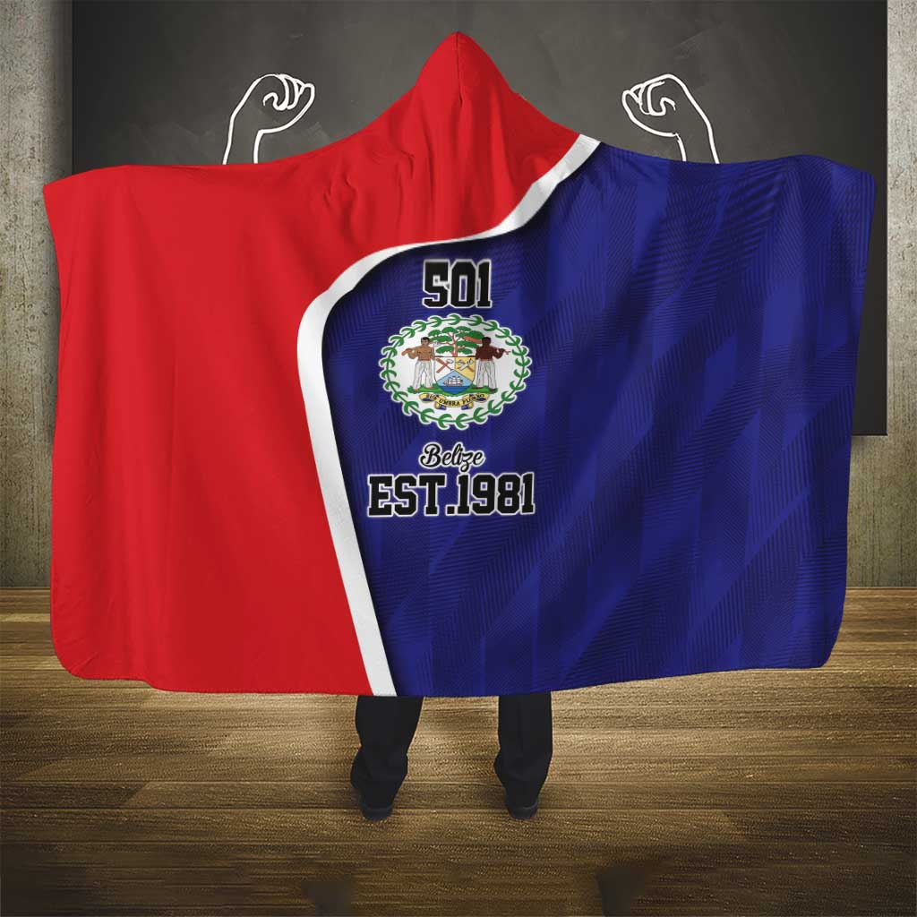 Belize Independence Day Hooded Blanket Since 1981 September 21 - Wonder Print Shop