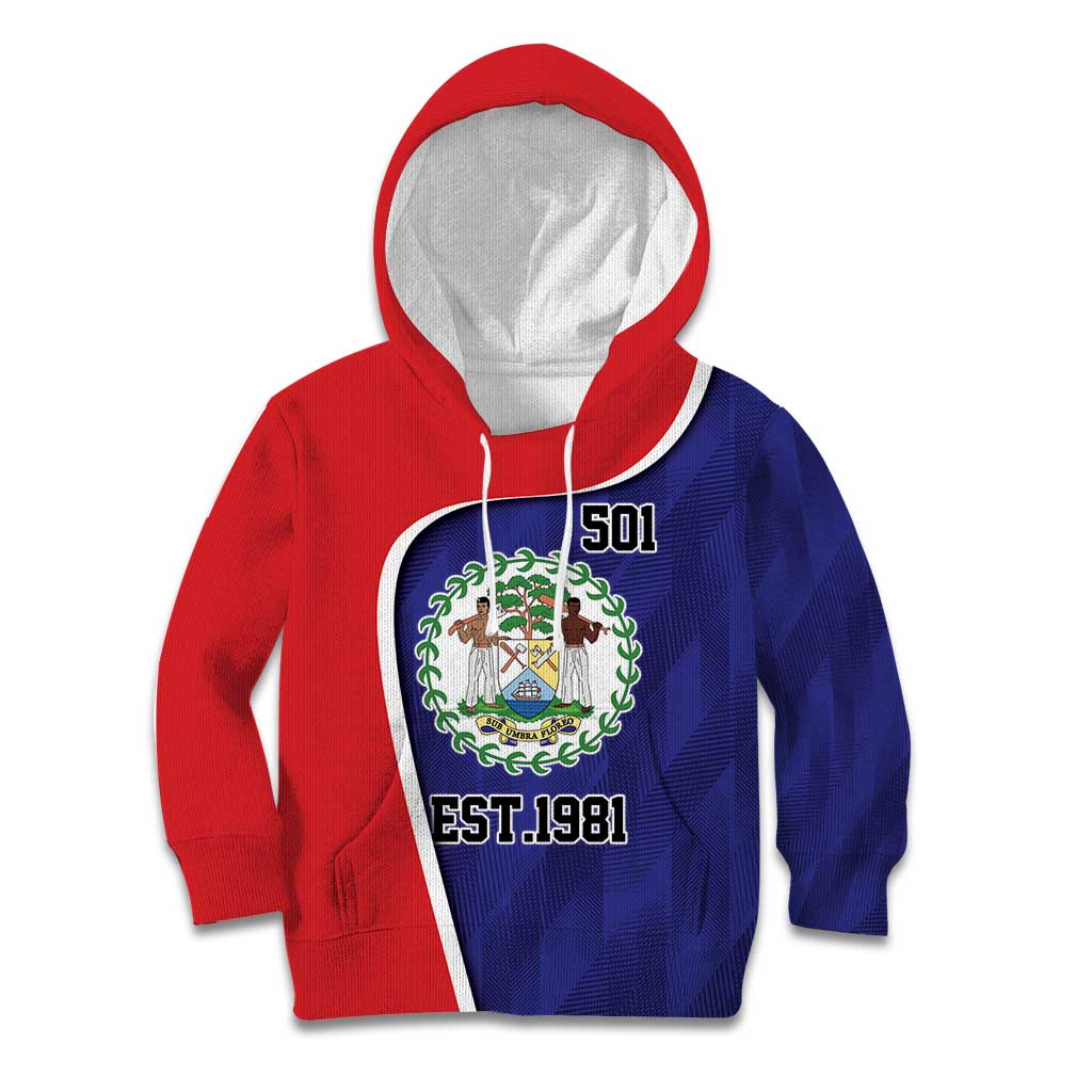 Belize Independence Day Kid Hoodie Since 1981 September 21 - Wonder Print Shop