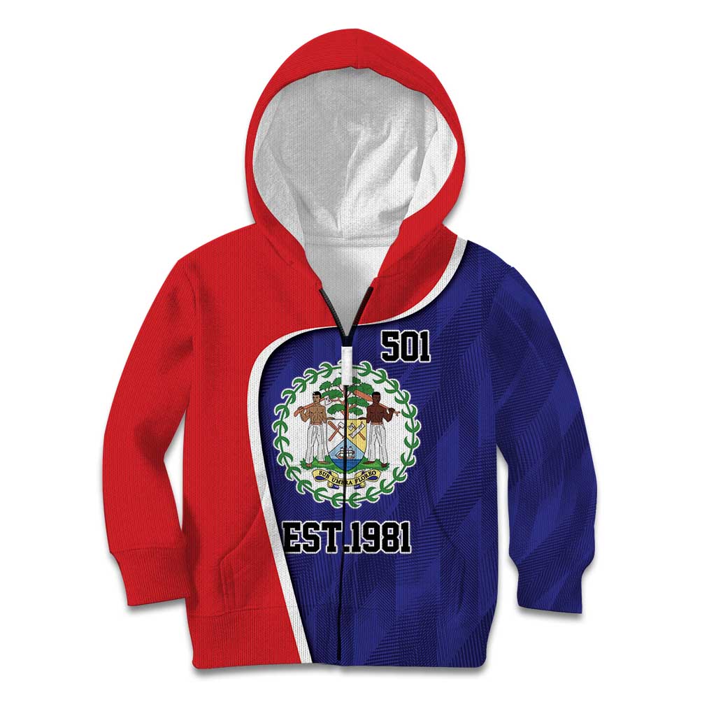 Belize Independence Day Kid Hoodie Since 1981 September 21 - Wonder Print Shop