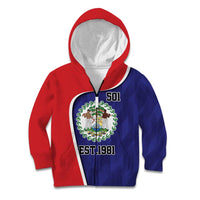 Belize Independence Day Kid Hoodie Since 1981 September 21 - Wonder Print Shop