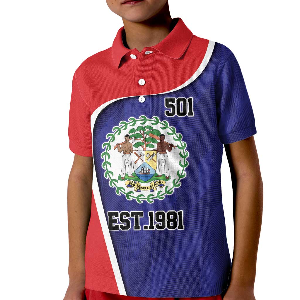 Belize Independence Day Kid Polo Shirt Since 1981 September 21 - Wonder Print Shop