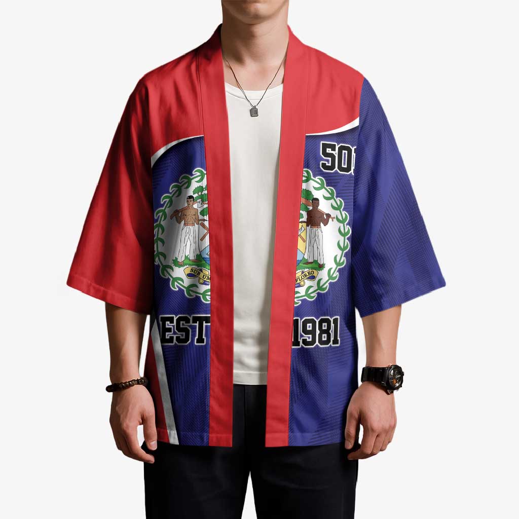 Belize Independence Day Kimono Since 1981 September 21 - Wonder Print Shop