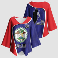 Belize Independence Day Kimono Sleeve Blouse Since 1981 September 21 - Wonder Print Shop