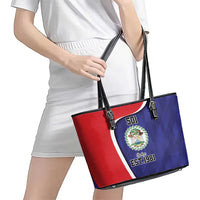Belize Independence Day Leather Tote Bag Since 1981 September 21 - Wonder Print Shop