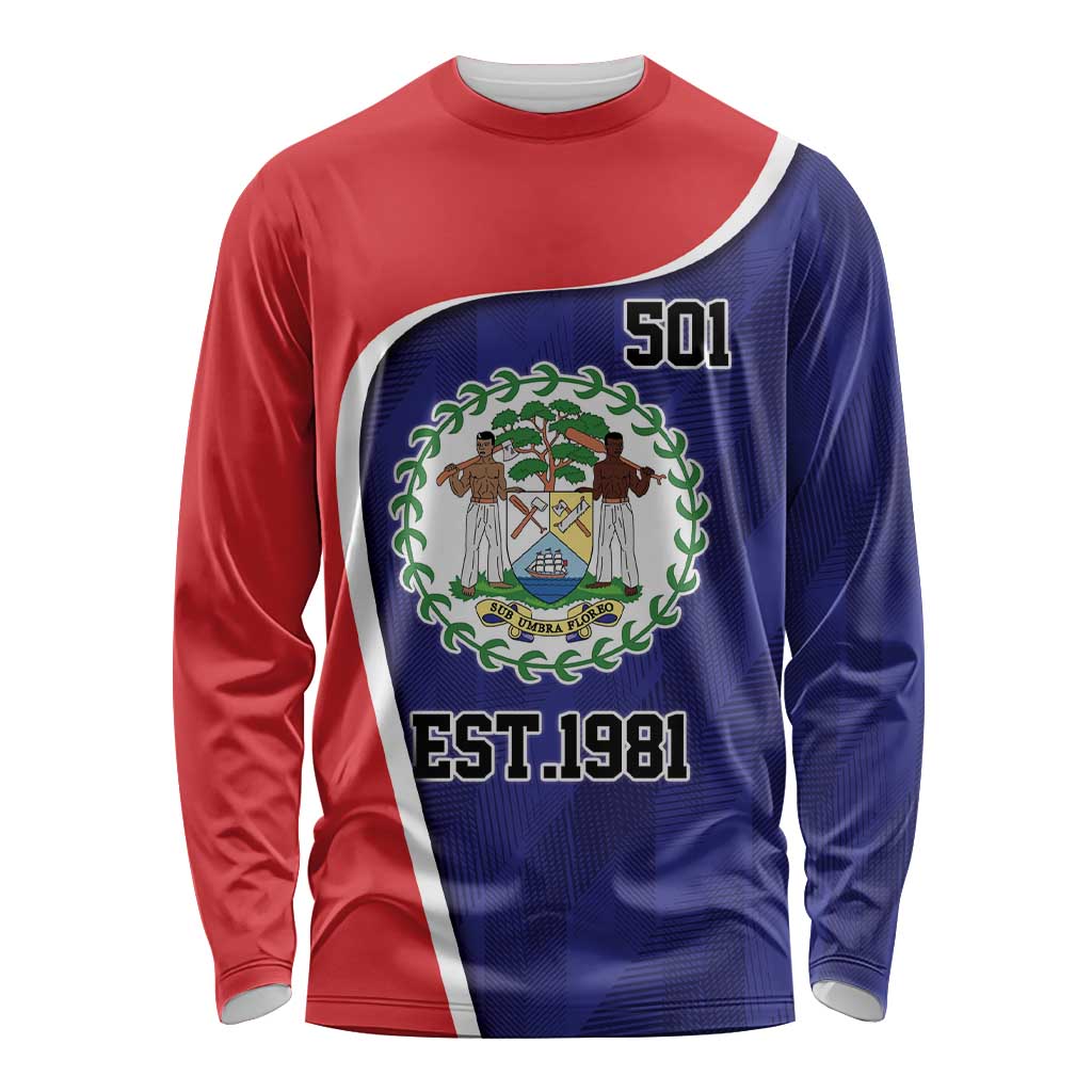 Belize Independence Day Long Sleeve Shirt Since 1981 September 21 - Wonder Print Shop