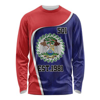 Belize Independence Day Long Sleeve Shirt Since 1981 September 21 - Wonder Print Shop