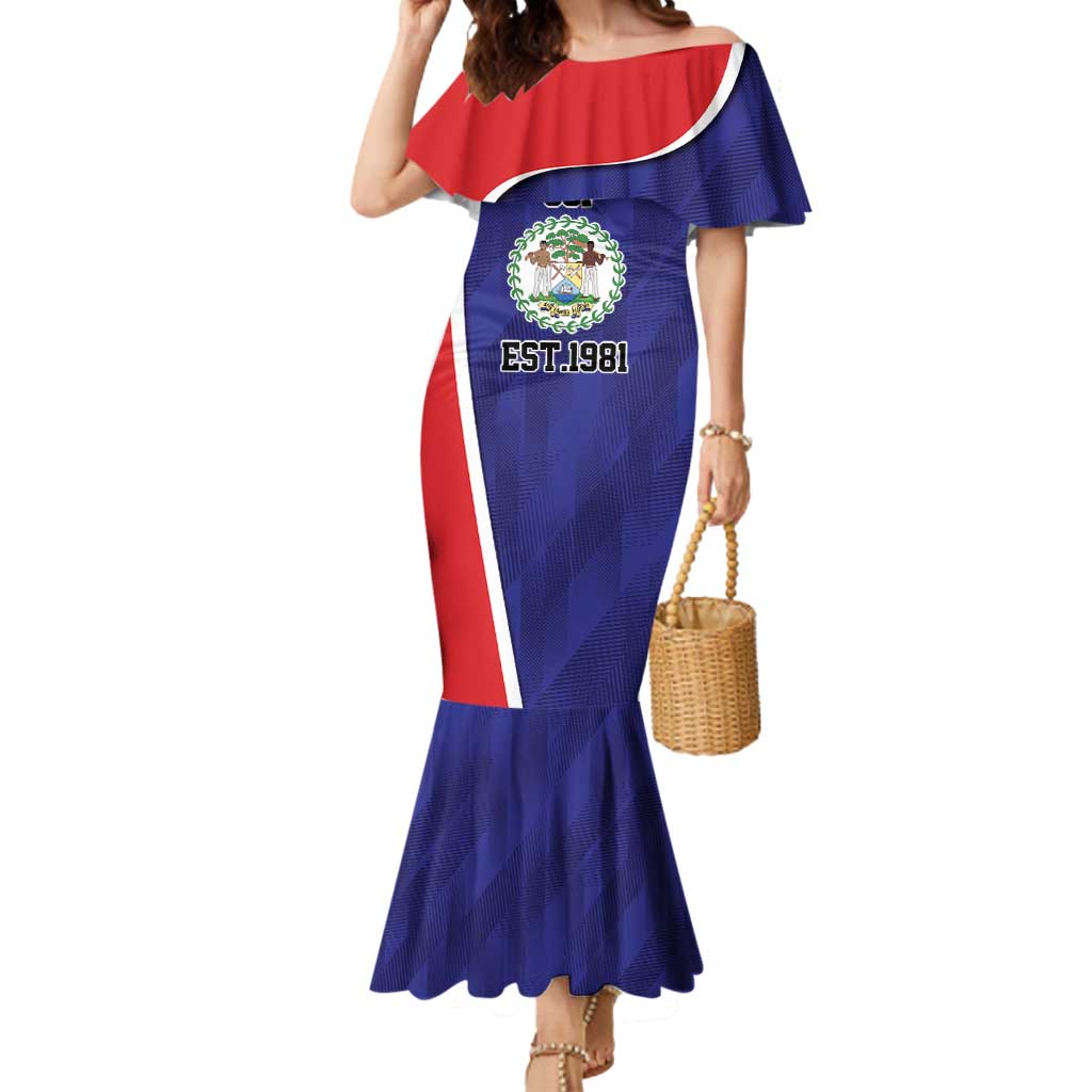 Belize Independence Day Mermaid Dress Since 1981 September 21 - Wonder Print Shop