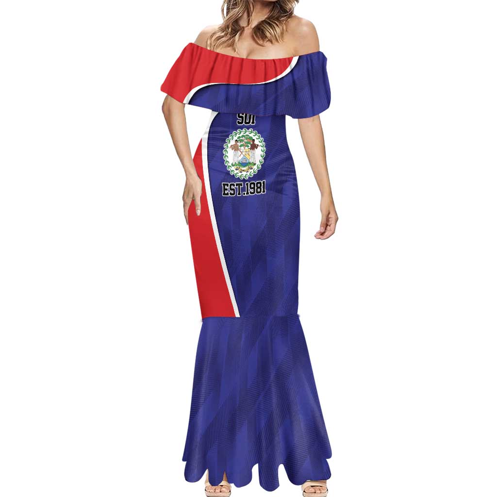 Belize Independence Day Mermaid Dress Since 1981 September 21 - Wonder Print Shop