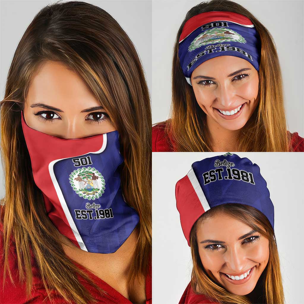Belize Independence Day Neck Gaiter Since 1981 September 21 - Wonder Print Shop