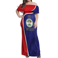 Belize Independence Day Off Shoulder Maxi Dress Since 1981 September 21 - Wonder Print Shop