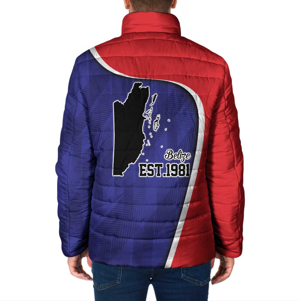 Belize Independence Day Padded Jacket Since 1981 September 21 - Wonder Print Shop