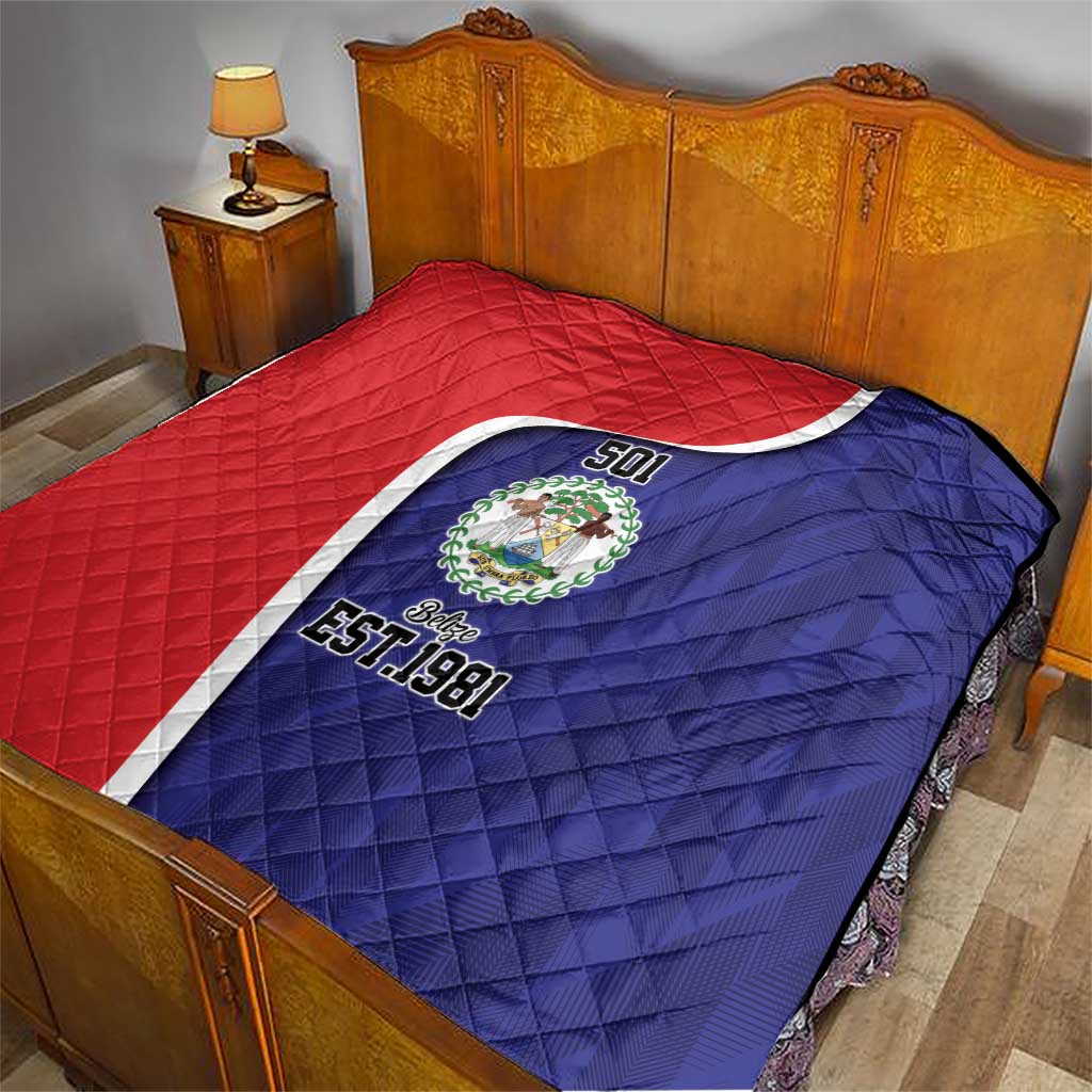 Belize Independence Day Quilt Since 1981 September 21 - Wonder Print Shop