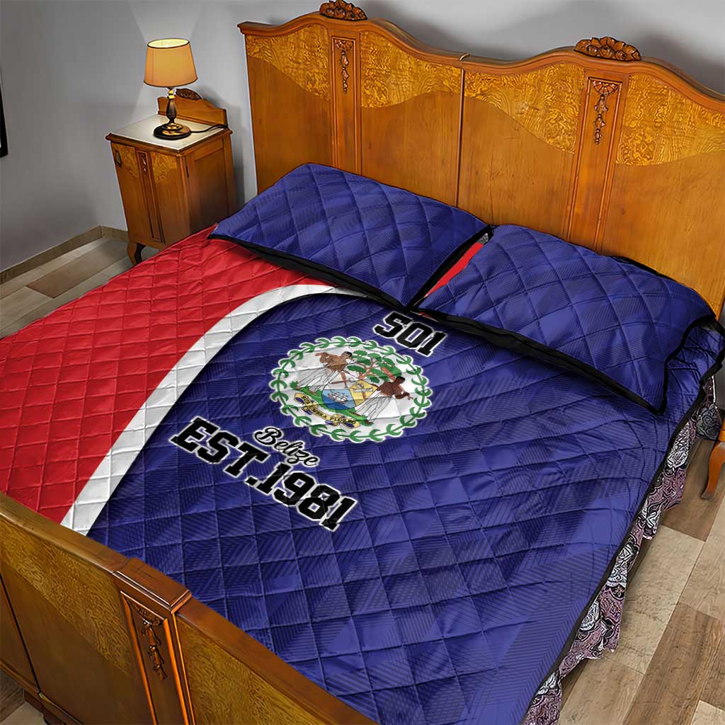 Belize Independence Day Quilt Bed Set Since 1981 September 21 - Wonder Print Shop