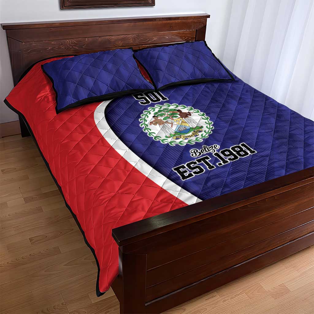 Belize Independence Day Quilt Bed Set Since 1981 September 21 - Wonder Print Shop
