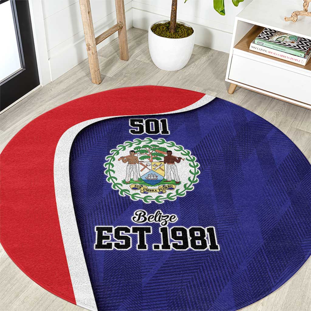 Belize Independence Day Round Carpet Since 1981 September 21 - Wonder Print Shop