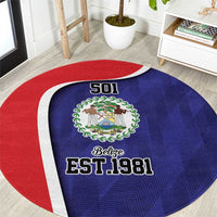 Belize Independence Day Round Carpet Since 1981 September 21 - Wonder Print Shop