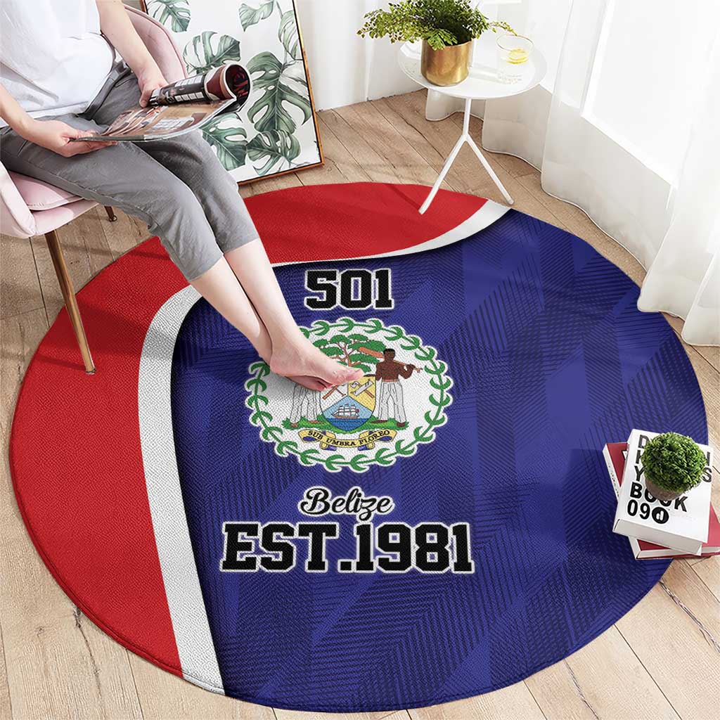 Belize Independence Day Round Carpet Since 1981 September 21 - Wonder Print Shop