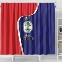 Belize Independence Day Shower Curtain Since 1981 September 21 - Wonder Print Shop