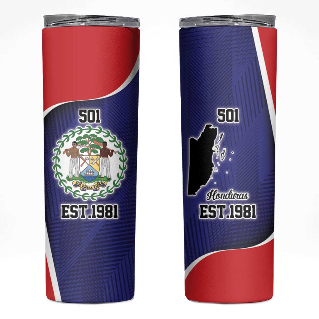 Belize Independence Day Skinny Tumbler Since 1981 September 21 - Wonder Print Shop