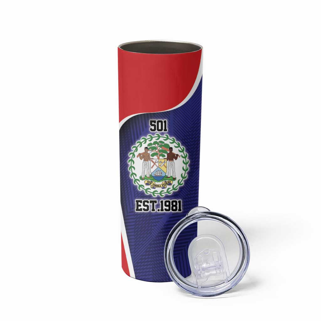 Belize Independence Day Skinny Tumbler Since 1981 September 21 - Wonder Print Shop