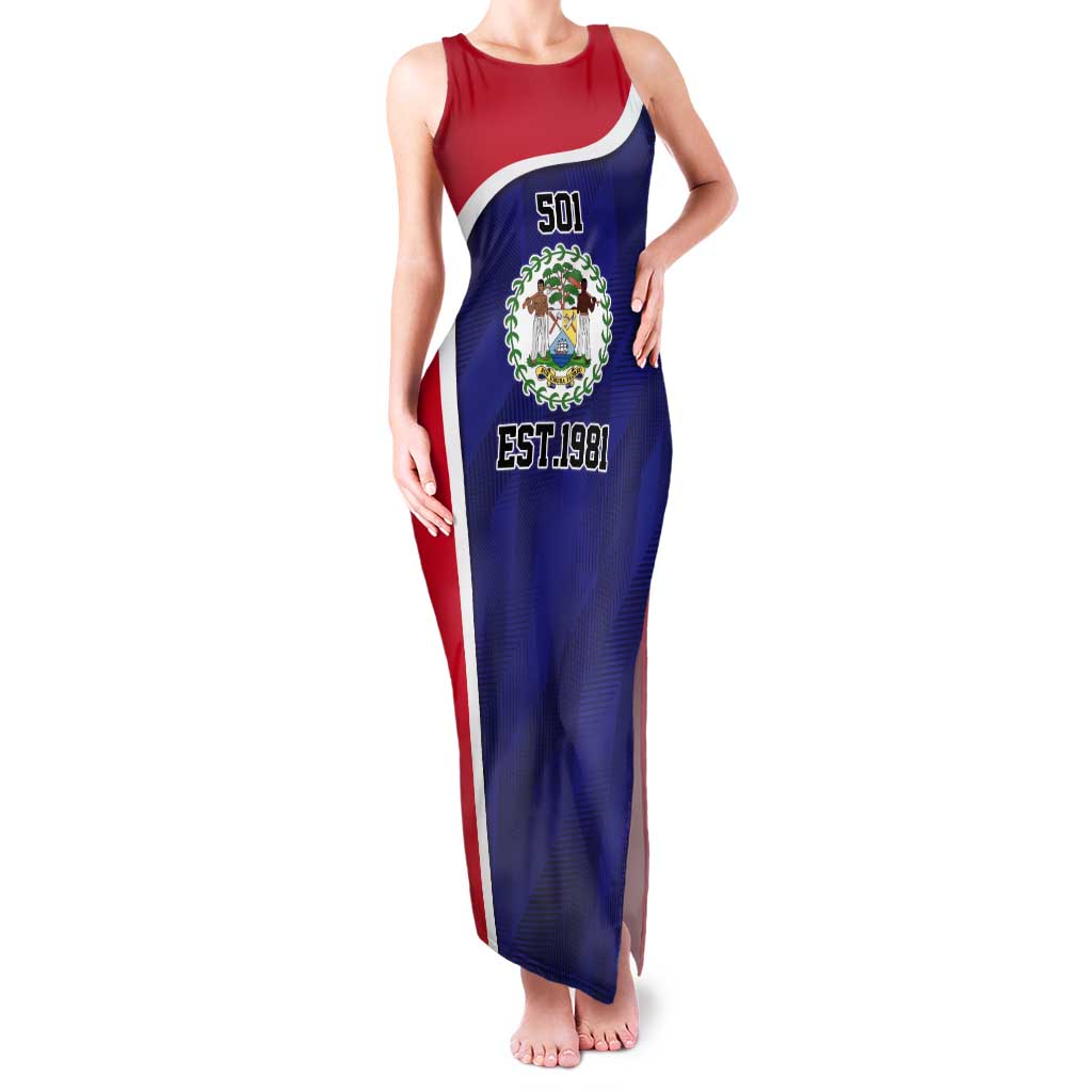 Belize Independence Day Tank Maxi Dress Since 1981 September 21 - Wonder Print Shop